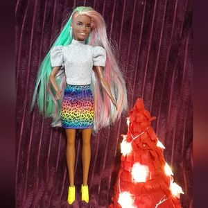 🦃 Leopard Rainbow barbie doll